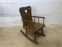 Miniature Softwood Rocking Chair