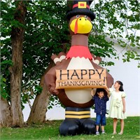 10FT Giant Blow Up Thanksgiving Inflatable Turkey