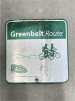Metal Sign - Greenbelt Route 17 3/4 X 17 3/4 "