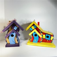 Wooden Birdhouses - (Set of 2)