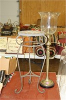 Candlestick and plant stand
