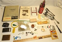 All This Stuff!! Marbles, Old Keys, Silverplate sp