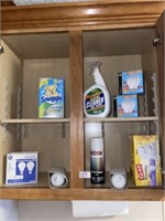 Light Bulbs ~ Trash Bags & Supplies on Cabinet