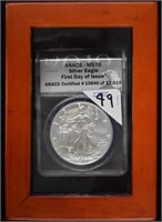 2019 Silver Eagle (MS70, 1st day)