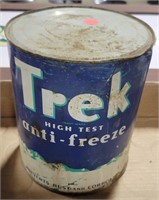 TREK HIGH TEST ANTI-FREEZE FULL TIN CAN