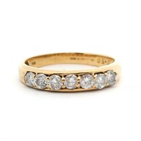 18ct Y/G Diamond 0.50ct ring