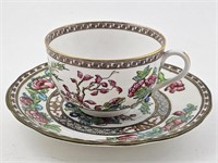 Spode Indian Tree Teacup/Coalport Saucer