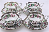 Coalport Indian Tree Teacups/Saucers