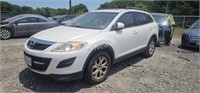 2012 Mazda Cx-9 Jm3tb3ca3c0366916 No Key