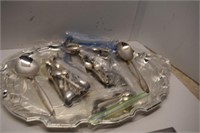 Large Tray and Cutlery