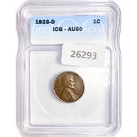 1928-D Wheat Cent ICG AU50