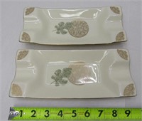 2 Lenox Matching Dishes Made in USA