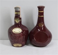 Pair of Vintage Wade & Royal Windsor Bottles 9"