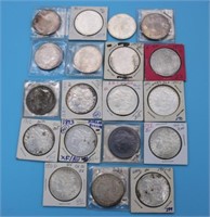 19 MORGAN SILVER DOLLARS, 3 1878S, AU/UNC, 1879