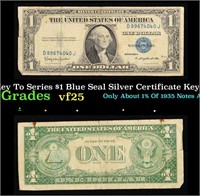 1935H Key To Series $1 Blue Seal Silver Certificat