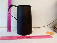 Copper ? Tankard has a small pin hole on side