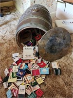 Schlitz Beer Barrel keg With Match Books