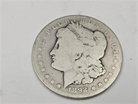 1892 Carson City Morgan Silver Dollar Coin