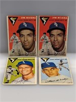 1954 Topps (4 Diff White Sox) Partial Set Of 115