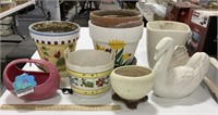 8 planters- ceramic, Terracotta