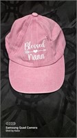 New Rose pink Blessed Nana adjustable ball cap