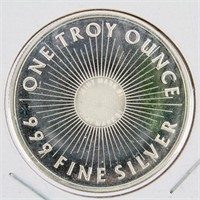 Coin 1 Ounce .999 Silver Round Sunshine Mint