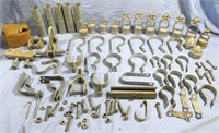 100+ PIECES METAL FENCE SUPPLIES