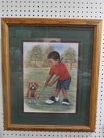 TIGER WOODS AS CHILD PRINT