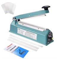 Suteck 8 inch Impulse Bag Sealer, Manual Poly Bag