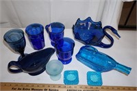 Nice Lot Cobalt Blue Glass Ware
