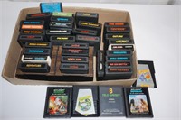 38 Coleco & Atari Game Cartridges Vintage