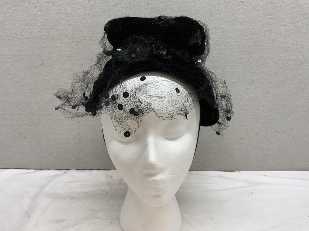 Vintage Antique Ladies Fancy Mesh Hat