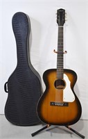 Vintage Silvertone Acoustic Guitar & Hard Case