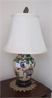 Oriental Themed lamp featuring elephants. Works.