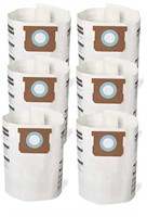 6 Pack Replacement Filter Bags for Shop Vac 5-8 Ga