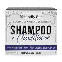 04/2025)-2 Pack Shampoo & Conditioner Bar Set for