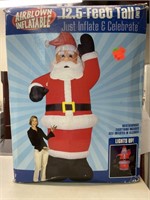 Inflatable Santa. 12.5 ft tall.