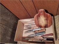 Cutlery, cutting board