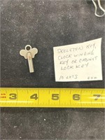 Skeleton Key Clock Winding Key or Cabinet Lock Key