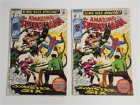 2) KING SIZE AMAZING SPIDERMAN COMIC BOOK NO. 6