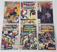 6) MARVEL TALES & TEAM-UP SPIDERMAN COMIC BOOKS