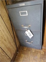 2 DRAWER METAL FILING CABINET