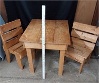 Kids Wood Table and Chairs