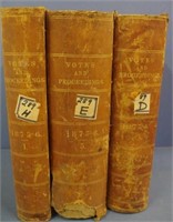 Three volumes of  Votes and proceedings books