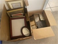 2 Boxes of Picture Frames
