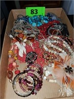 FLAT OF COSTUME JEWELRY