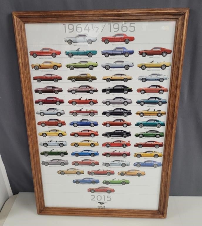 50th Anniversary Ford Mustang Poster