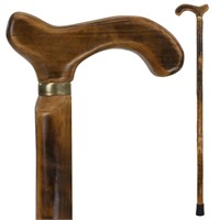 Vive Wooden Walking Stick Cane - for Men, Women,