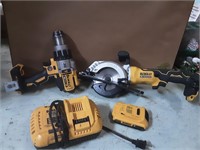 Dewalt 20 Volt Drill, Saw, Battery & Charger