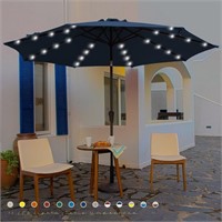 TN7027  Serwall Patio Umbrella 10 ft LED Solar, Na
